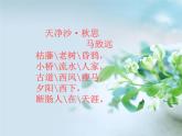 第4课《天净沙·秋思》课件（共15张ppt）2021-2022学年部编版语文七年级上册