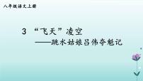 初中语文人教部编版八年级上册第一单元3 “飞天”凌空——跳水姑娘吕伟夺魁记教学演示课件ppt