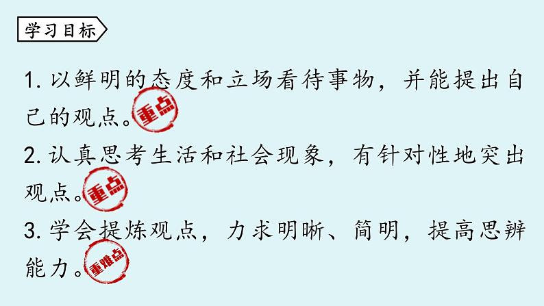 部编版九年级语文上册--二单元写作：观点要明确课件PPT05