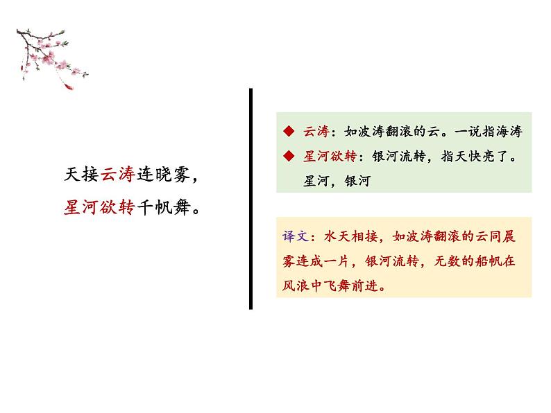 部编版八年级语文上册--第六单元 26.5 渔家傲（天接云涛连晓雾） （教学课件）07