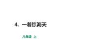 初中语文人教部编版八年级上册4 一着惊海天——目击我国航母舰载战斗机首架次成功着舰教课内容ppt课件