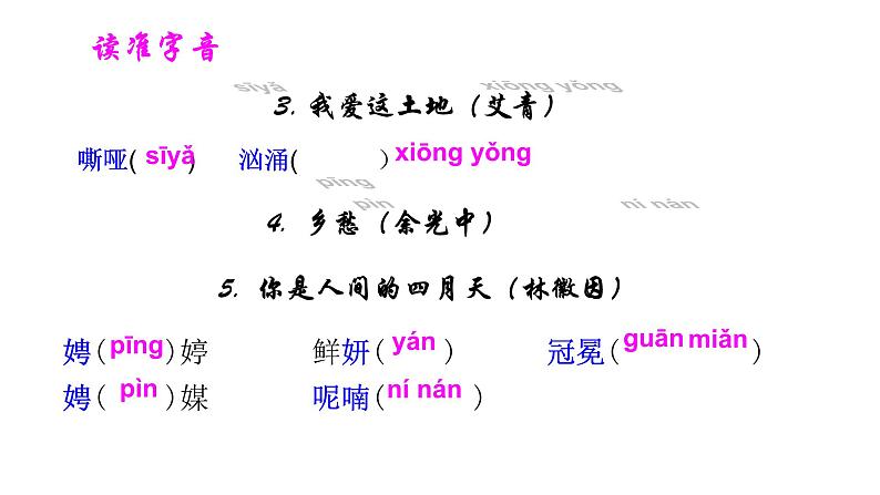 部编版九年级语文上册--第一单元整体教学（3课时）课件PPT第5页