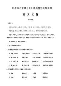 仁寿县八年级（上）语文期末试题（附答案）