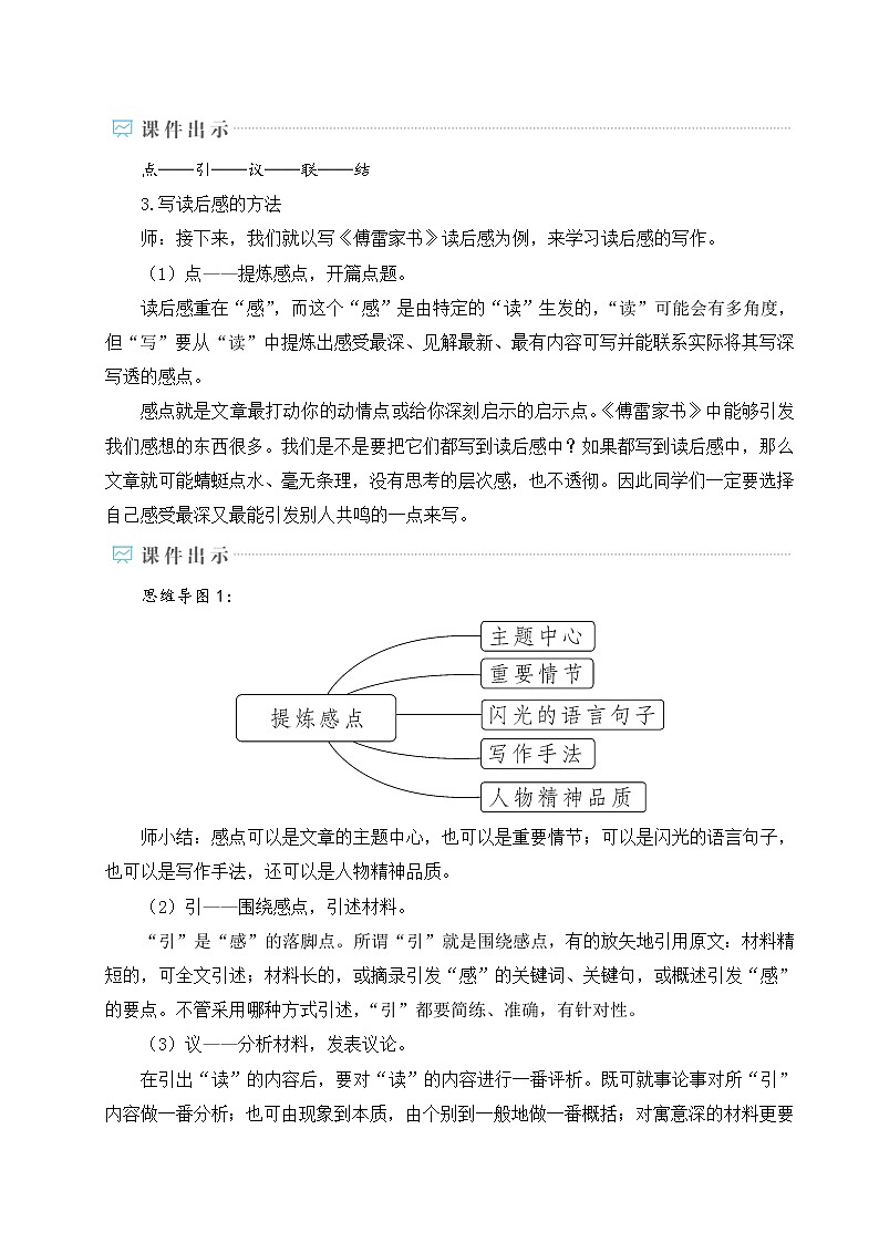 写作 学写读后感教案03