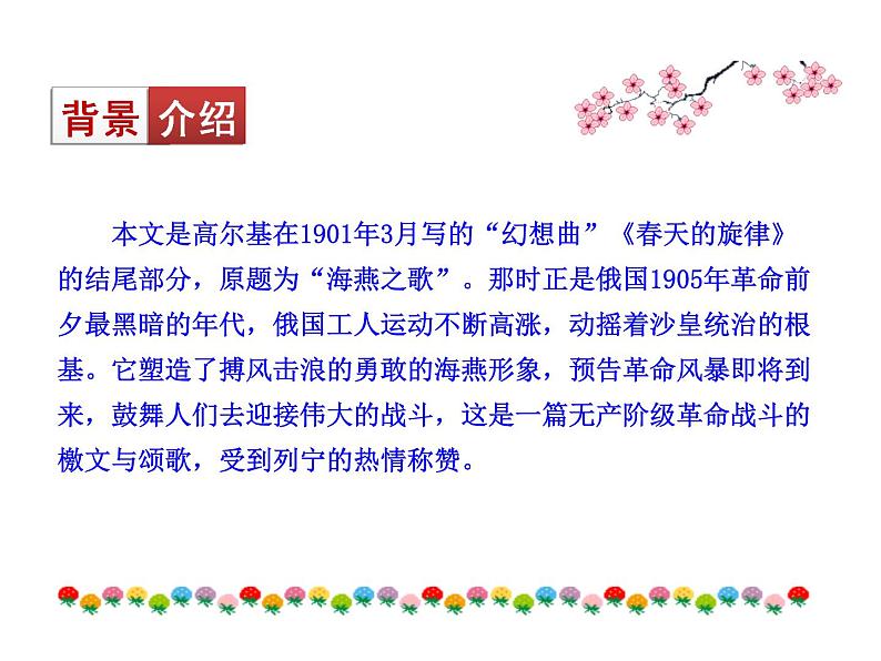 1.4 海燕 课件 2021-2022学年部编版（五四学制）语文九年级下册08