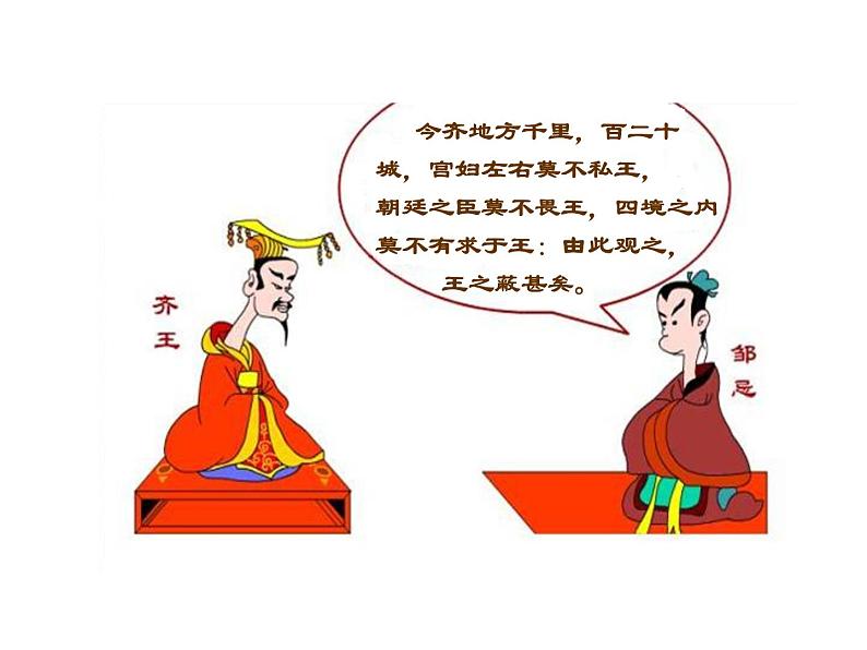 21﹡ 邹忌讽齐王纳谏第7页