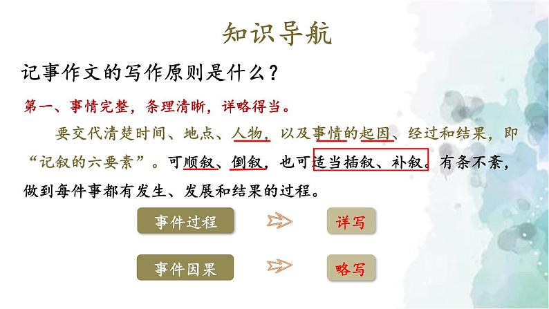 部编版语文七年级上册 第二单元 写作：学会记事 第1课时 课件05