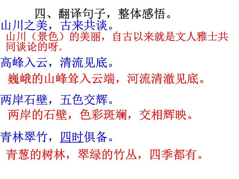 第11课《短文二篇——答谢中书书》课件 　2021—2022学年人教部编版语文八年级上册第5页