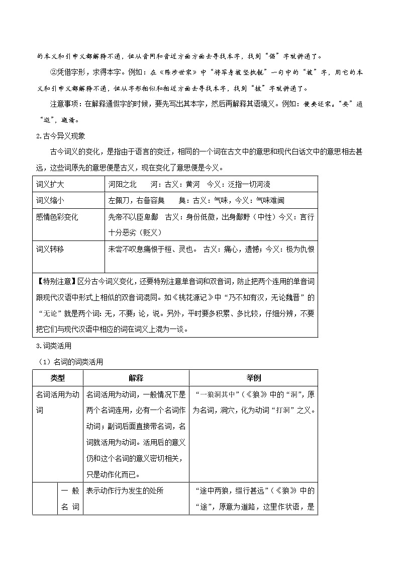 2021届中考语文专项复习专题02 词语解释学案第2页