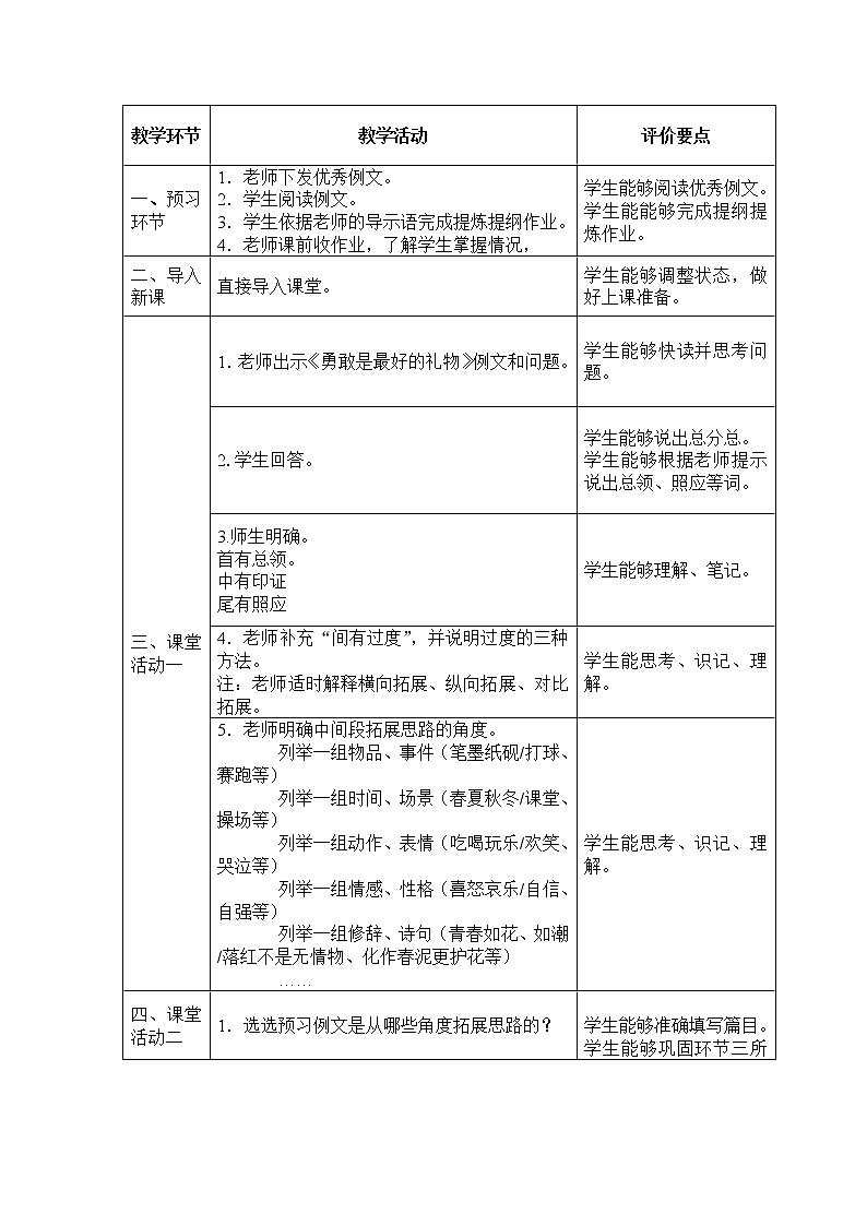 部编版语文七年级上册《习作——思路要清晰》教案02
