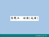 部编版语文七年级上册 专题二 词语（成语） 练习课件