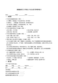 人教部编版八年级上册11* 与朱元思书课后测评