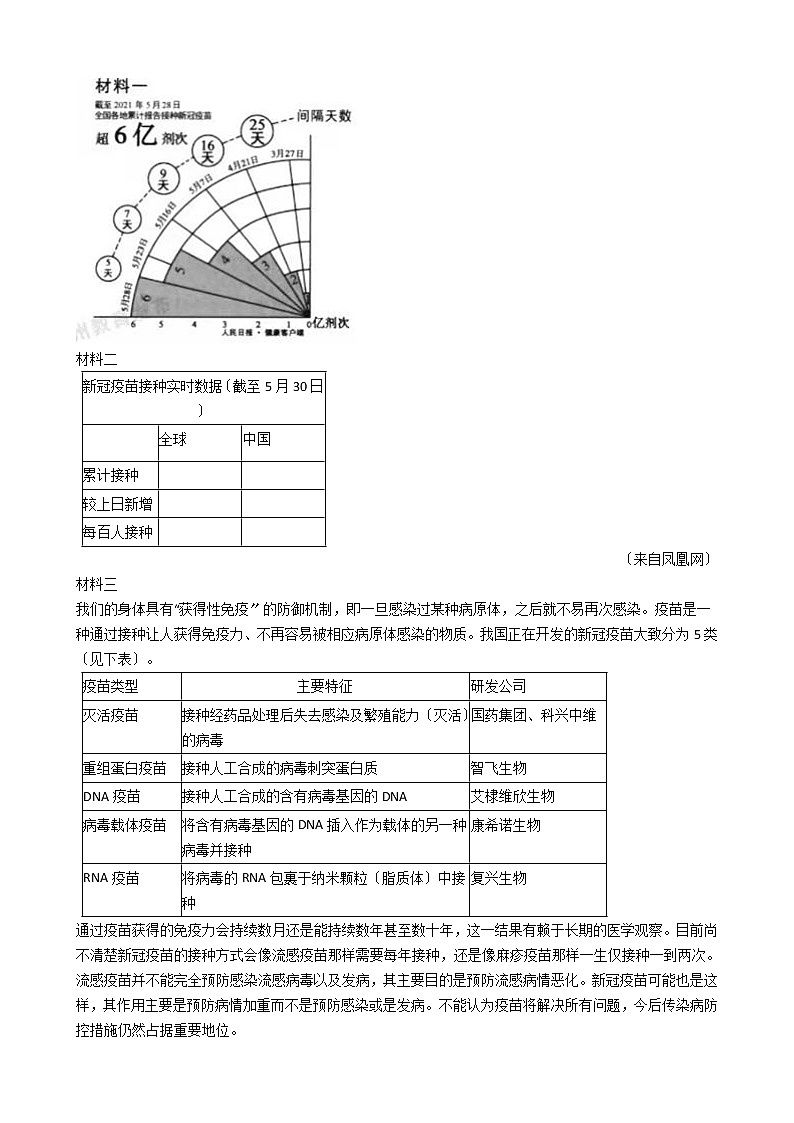浙江省2021年中考语文真题分类汇编：06 非文学作品阅读解析版03