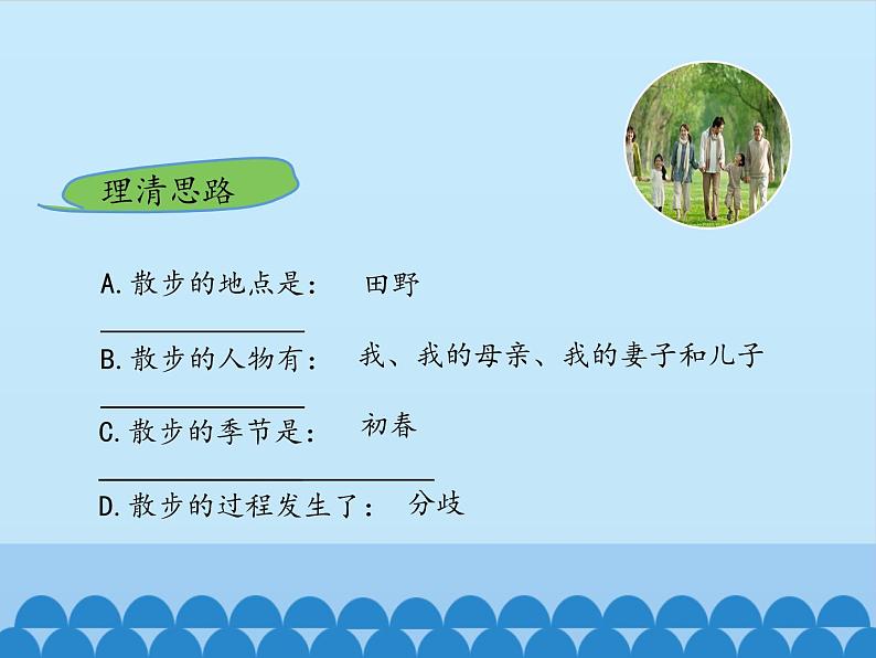 部编版（五四）语文七年级上 6 散步（课件）08