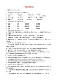 山东省日照市2021年中考语文模拟试卷及参考答案