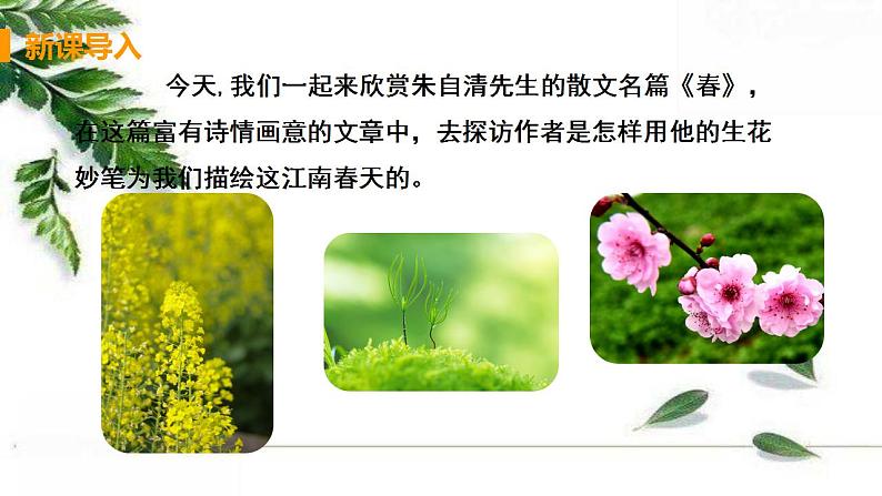 2021-2022人教部编版七年级语文上册 第一单元《春》教学课件05
