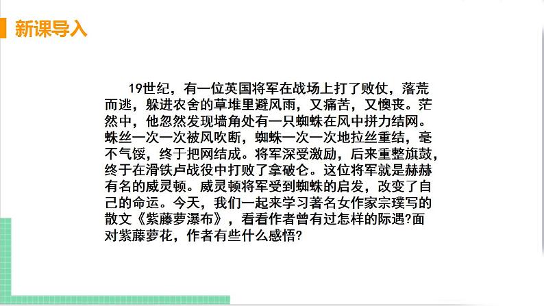 2021年语文人教部编版 七年级下册第五单元18.紫藤萝瀑布 课件03