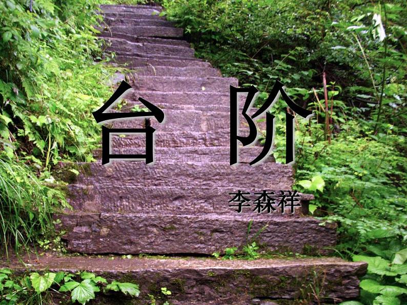 七年级下册第三单元《台阶》课件1（人教部编版）01