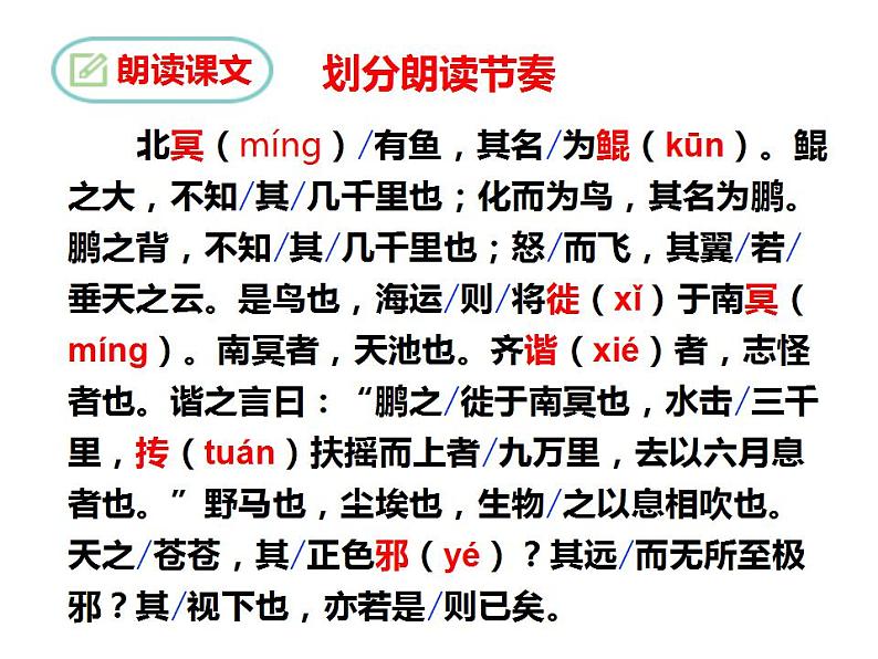 第21课《庄子二则——北冥有鱼》课件（共24张PPT）2020—2021学年部编版语文八年级下册第5页