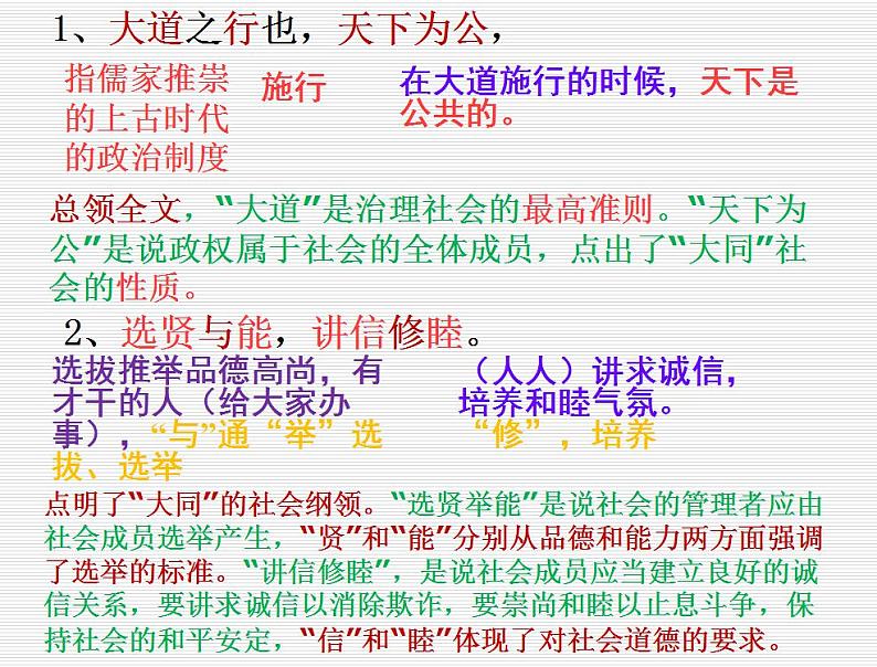 第22课《礼记二则——大道之行也》课件（共36张PPT）  2020—2021学年部编版语文八年级下册06