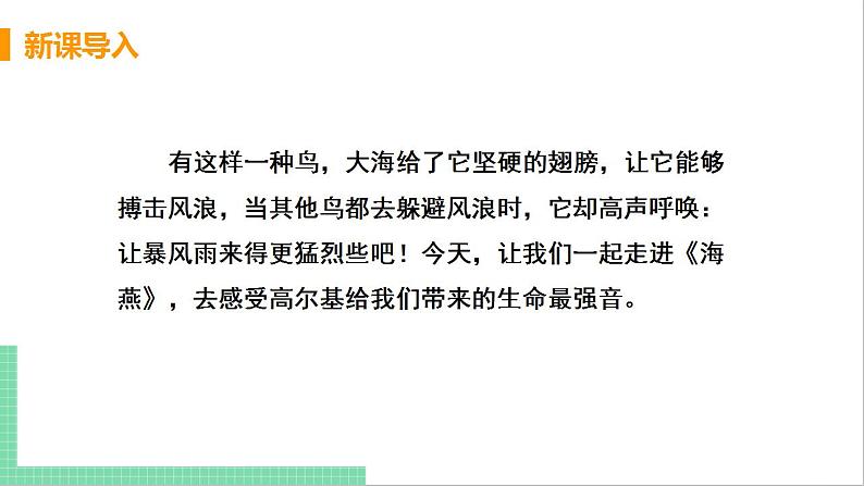 2021年语文人教部编版 九年级下册第一单元4 海燕 课件第4页