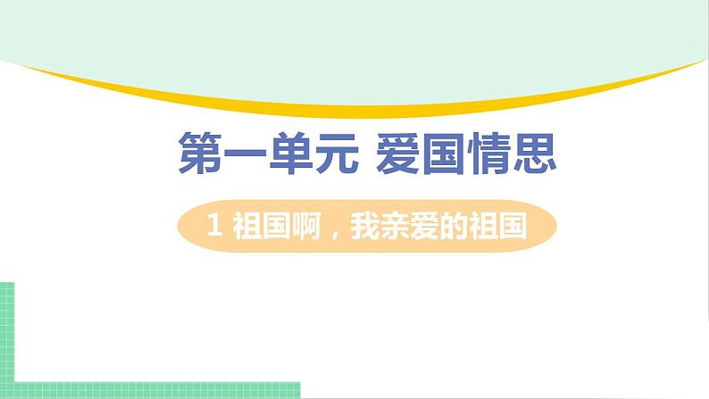 2021年语文人教部编版 九年级下册第一单元1 祖国啊，我亲爱的祖国 课件第1页