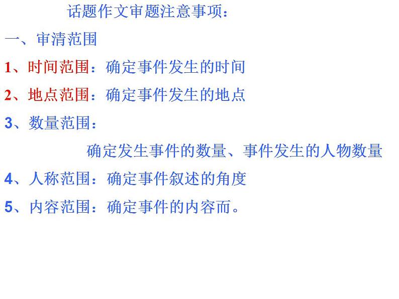 中考话题作文立意审题ppt课件第2页