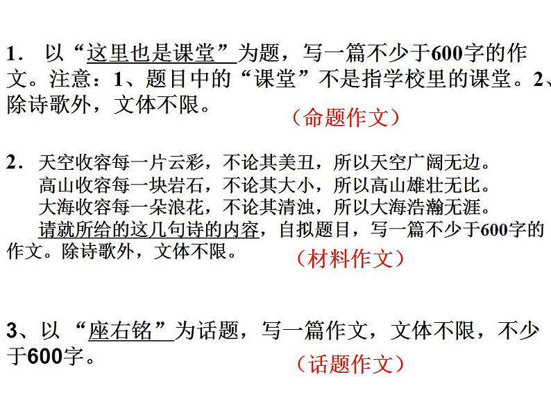 中考话题作文立意审题ppt课件第5页