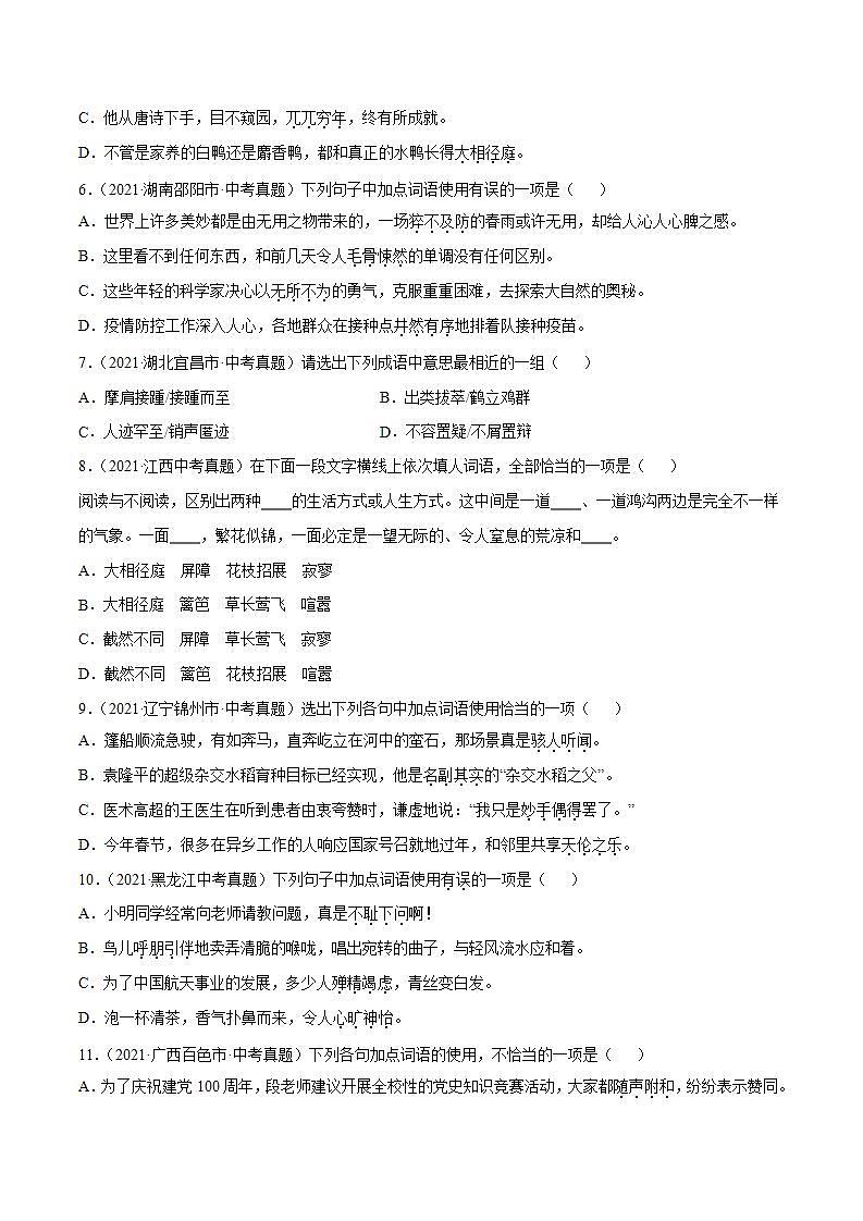 专题03 成语(原卷版)第2页