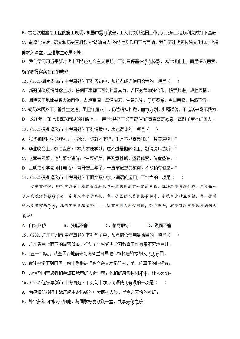 专题03 成语(原卷版)第3页