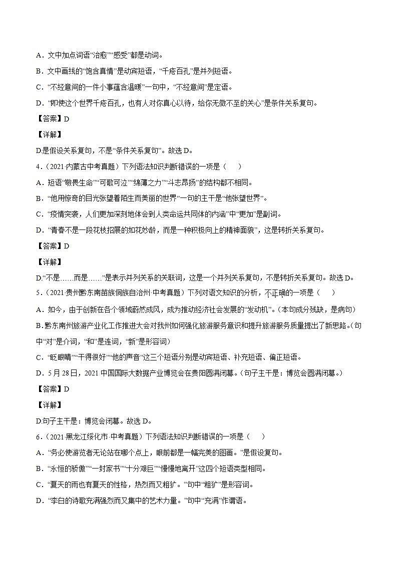 专题06 词类词性(解析版)第2页