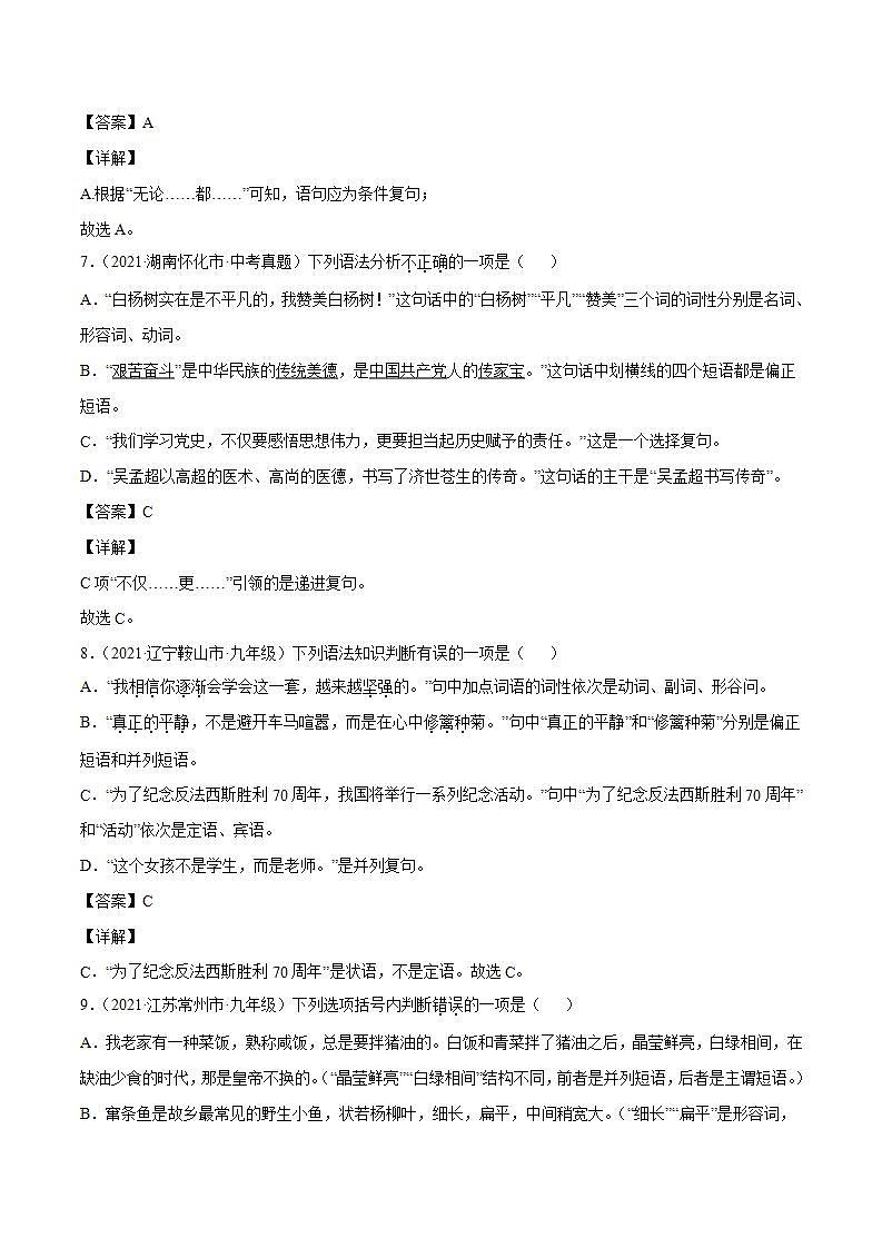 专题06 词类词性(解析版)第3页