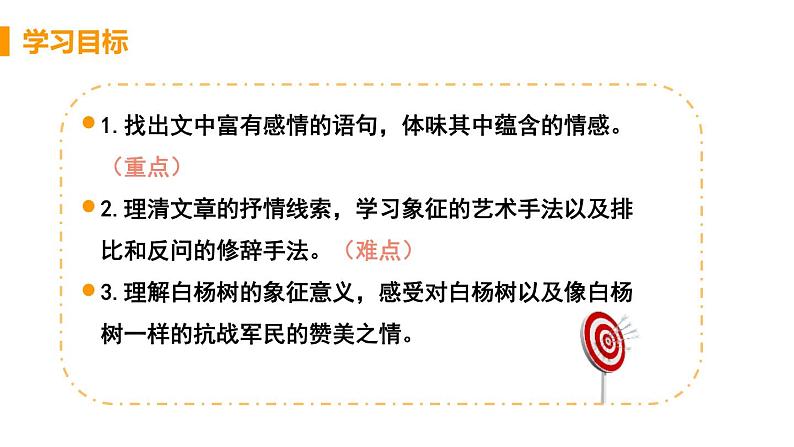 部编版语文八年级上册教学课件白杨礼赞03