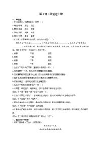 人教部编版3 我爱这土地同步测试题