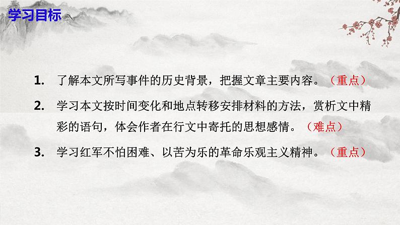 部编版语文七年级下册第6课《老山界 》 课件+教学设计+同步练习04