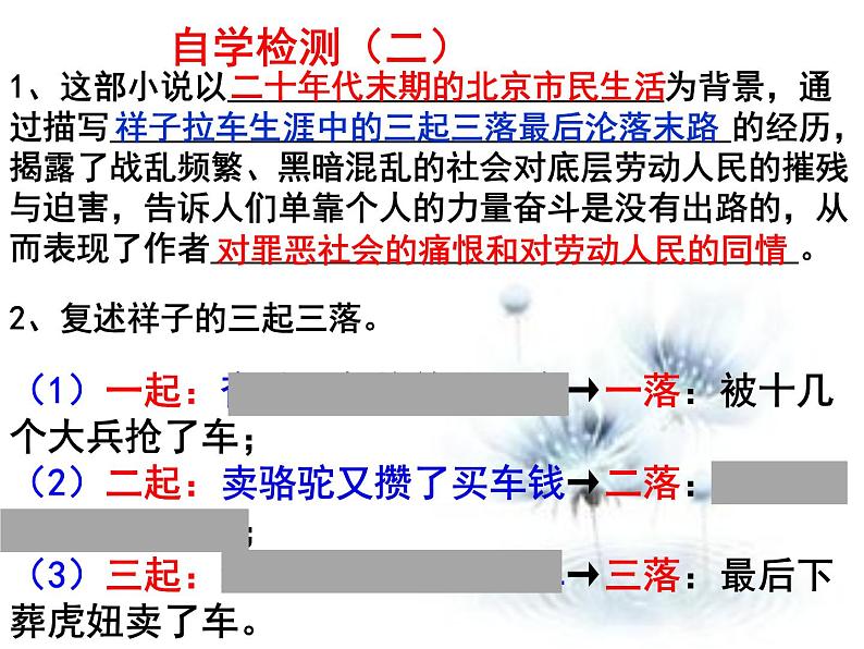 人教版语文七年级下册  骆驼祥子课件PPT第8页