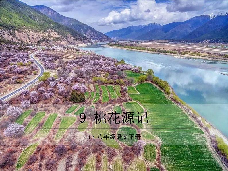 人教部编版八年级下册9 桃花源记正式版课件PPT第1页