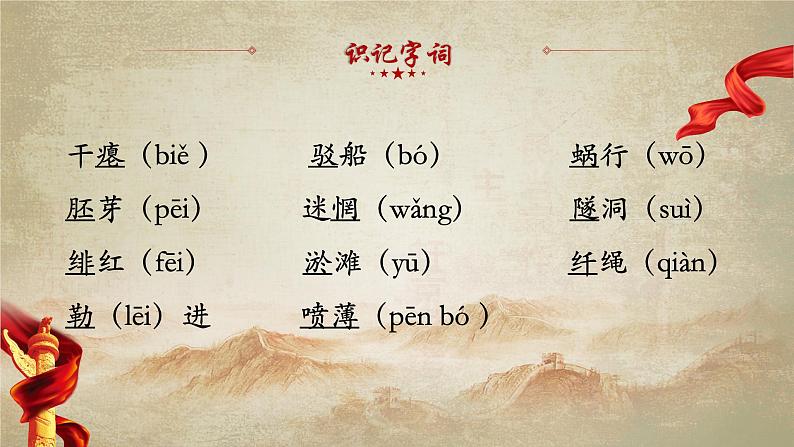 部编版九年级下册语文--祖国啊，我亲爱的祖国课件PPT第5页