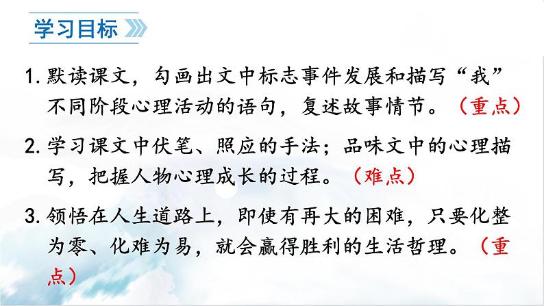 2021-2022学年初中语文 人教部编版（五四制） 七年级上册 第四单元 14 走一步，再走一步 课件02