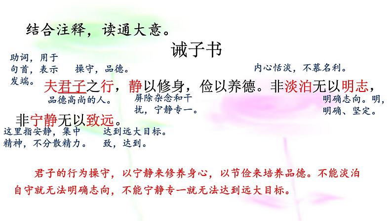 15 诫子书 课件-2021-2022学年人教部编版语文七年级上册第6页