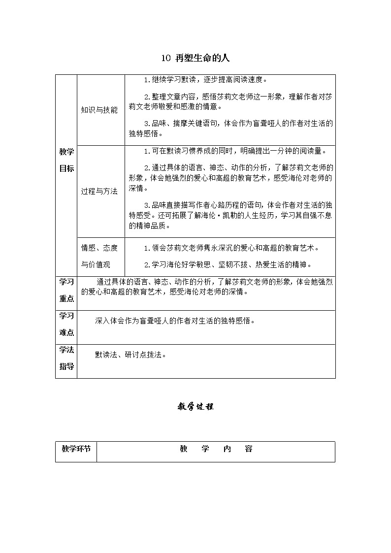 人教版语文七年级上册  10再塑生命的人【教学课件+教案+学案+素材】01