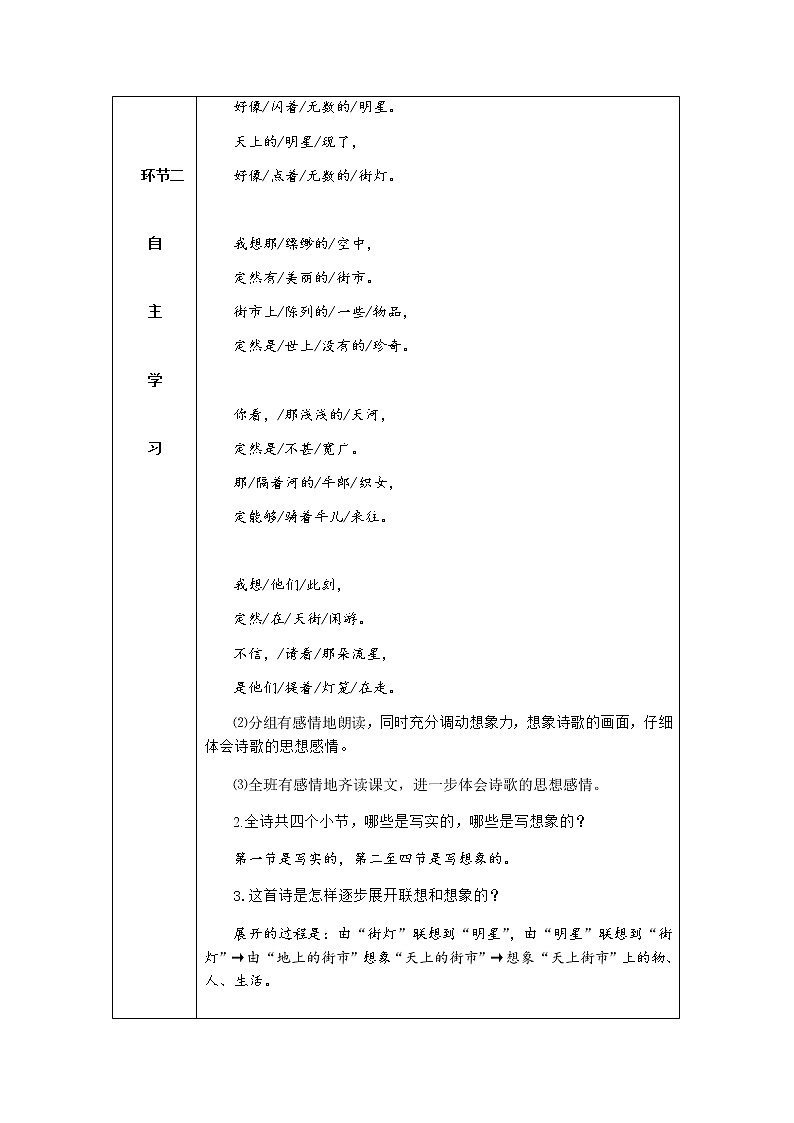 人教版语文七年级上册  20天上的街市【教学课件+教案+学案+素材】03