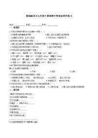 语文九年级下册10* 唐雎不辱使命同步练习题