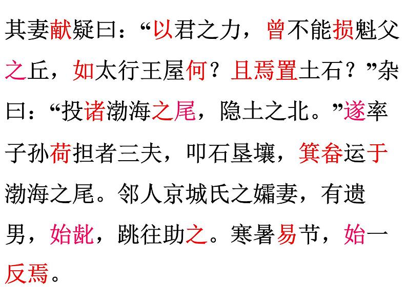 第24课《愚公移山》课件（（共24张PPT） 2021—2022学年部编版语文八年级上册第5页