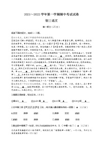 江苏省苏州市姑苏区2021-2022学年九年级上学期期中考试语文试题（word版 含答案）
