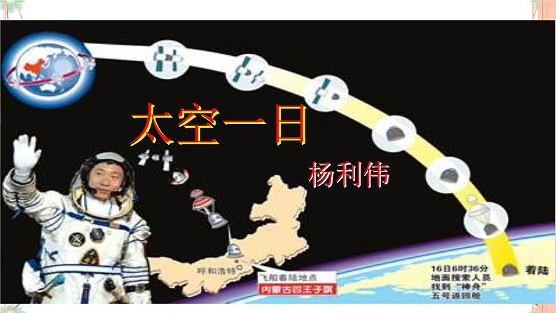 23《太空一日》（2课时课件：51张PPT+教案+导学案+同步检测+素材）01
