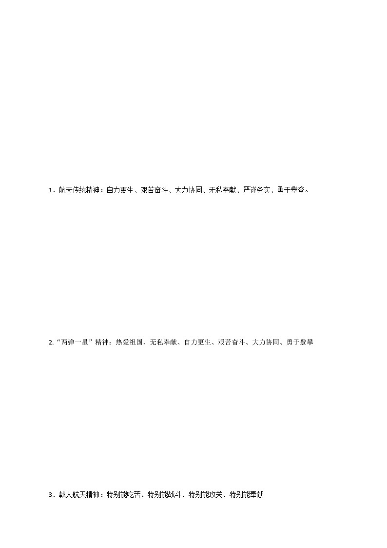 07 载人航天（航空航天知识荟萃）-备战2022年中考满分作文热点素材03