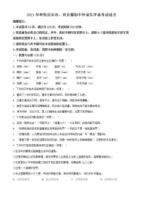 2021年内蒙古呼伦贝尔市、兴安盟中考试题（原卷+解析）