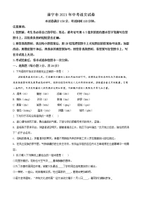 2021年四川省遂宁市中考语文试题（原卷+解析）
