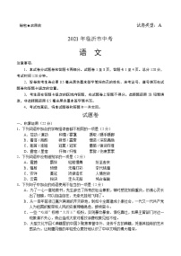 2021年山东省临沂市中考语文真题（含答案）